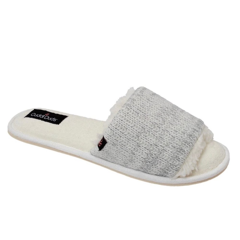 Cuddl Duds Women's Rib Twist Slide Slipper Size 9-10